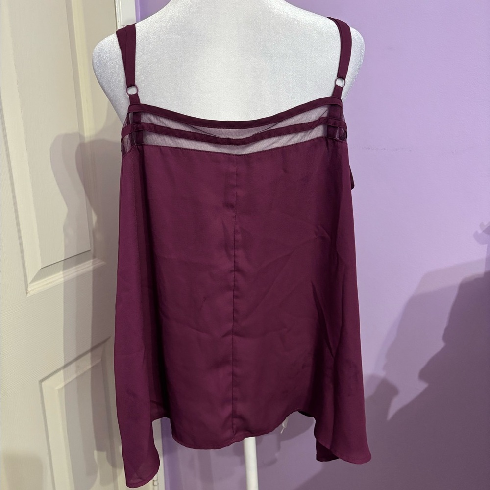 Torrid Purple Flowy Tank Top - Picture 5 of 6